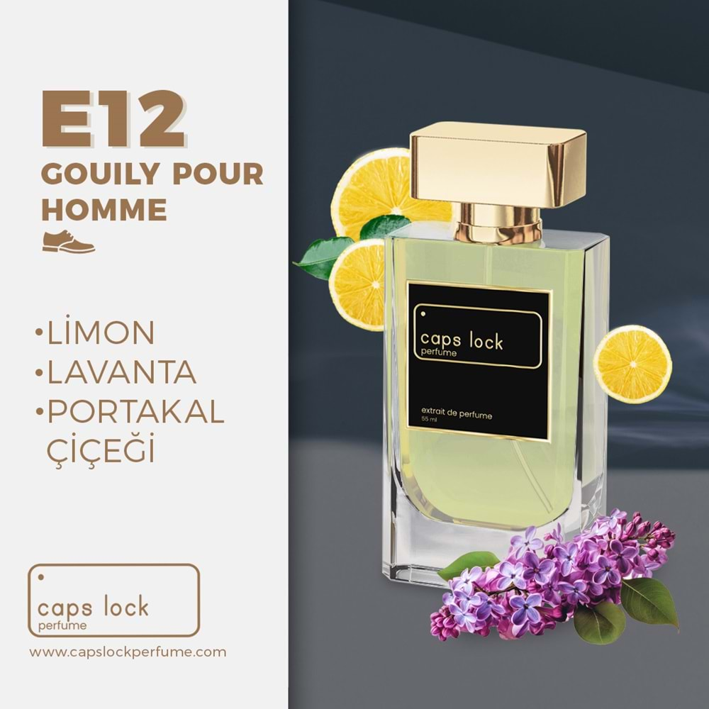 CAPS LOCK PERFUME E12-(Gucci-Guilty Pour Homme Muadili) 55 ml.