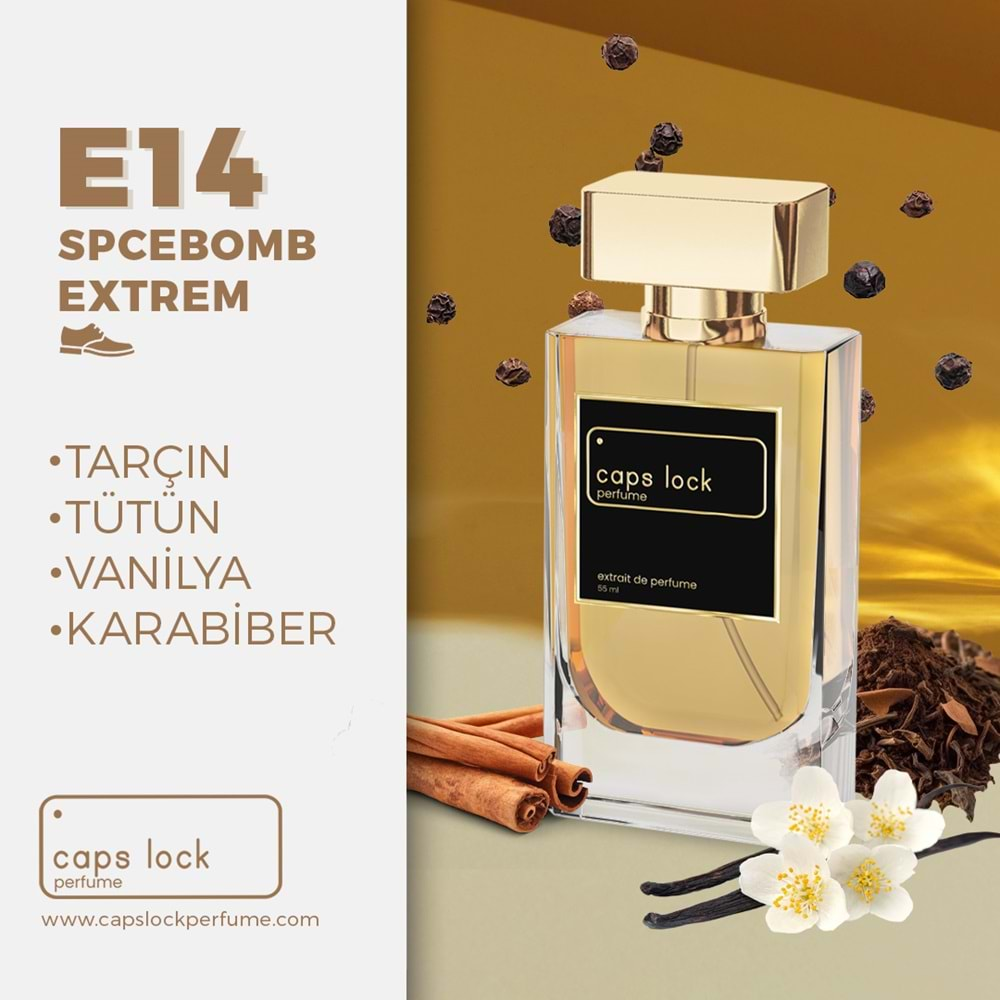 CAPS LOCK PERFUME E14-(Viktor&Rolf-Spicebomb Extreme Muadili) 55 ml.