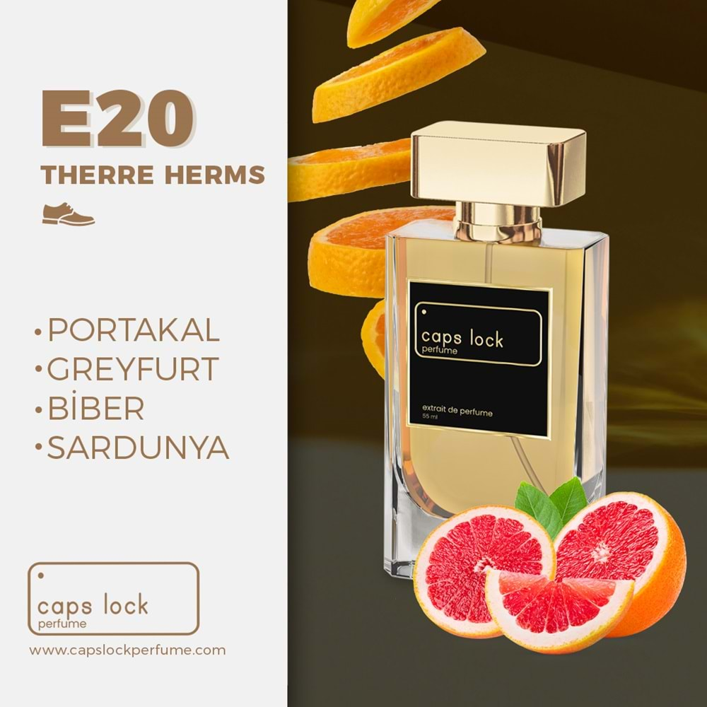 CAPS LOCK PERFUME E20-(Hermes-Terre D Hermes Muadili) 55 ml.