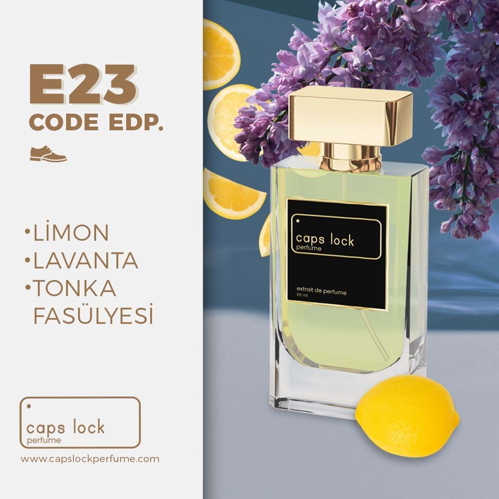 CAPS LOCK PERFUME E23-(Armani-Code EDT Muadili) 55 ml.