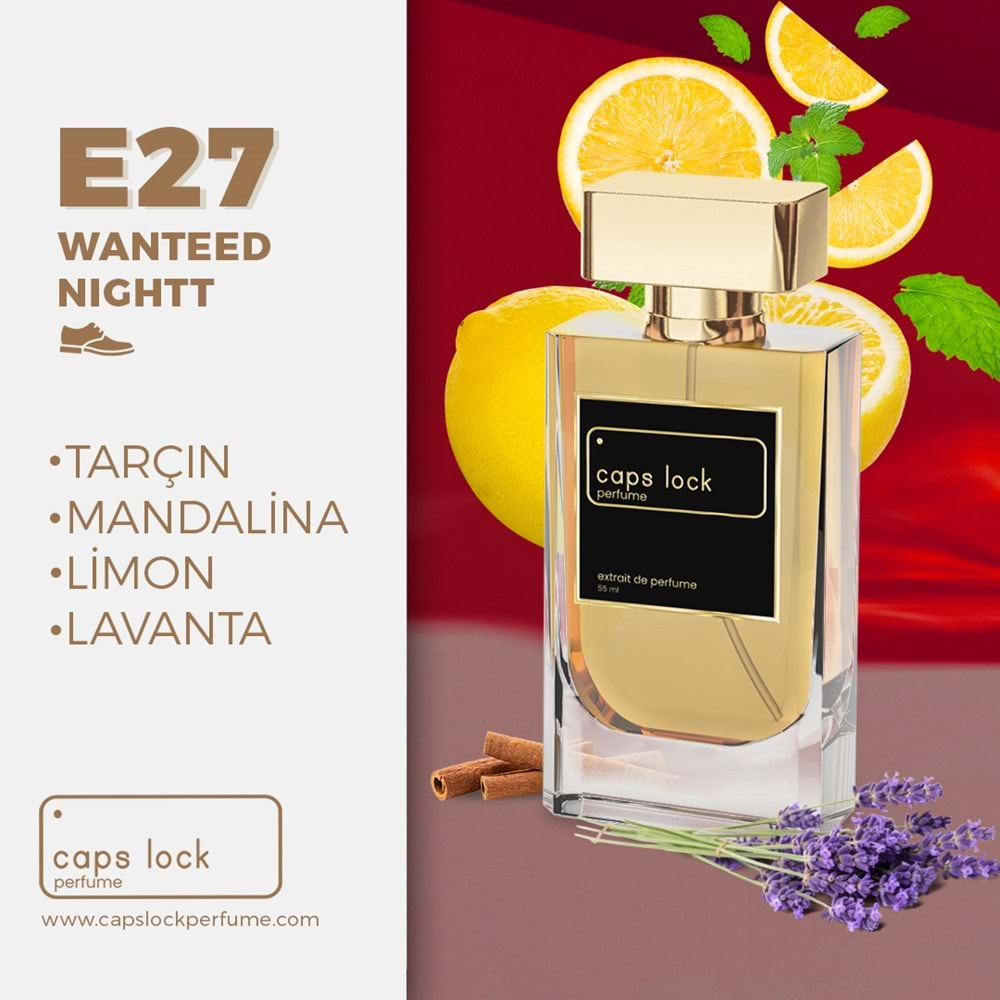 CAPS LOCK PERFUME E27-(Azzaro-Wanted By Night Muadili) 55 ml.