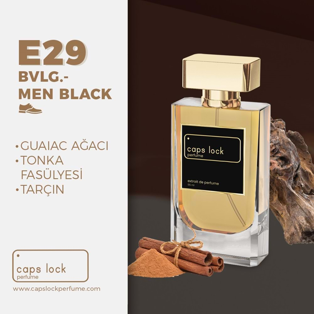 CAPS LOCK PERFUME E29-(Bvlgari-Man In Black Muadili) 55 ml.