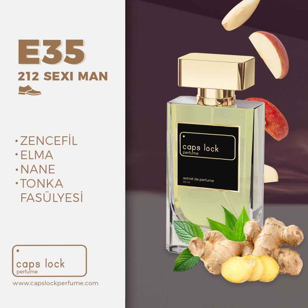 CAPS LOCK PERFUME E35-(Carolina Herrera-212 Sexy Men Muadili) 55 ml.