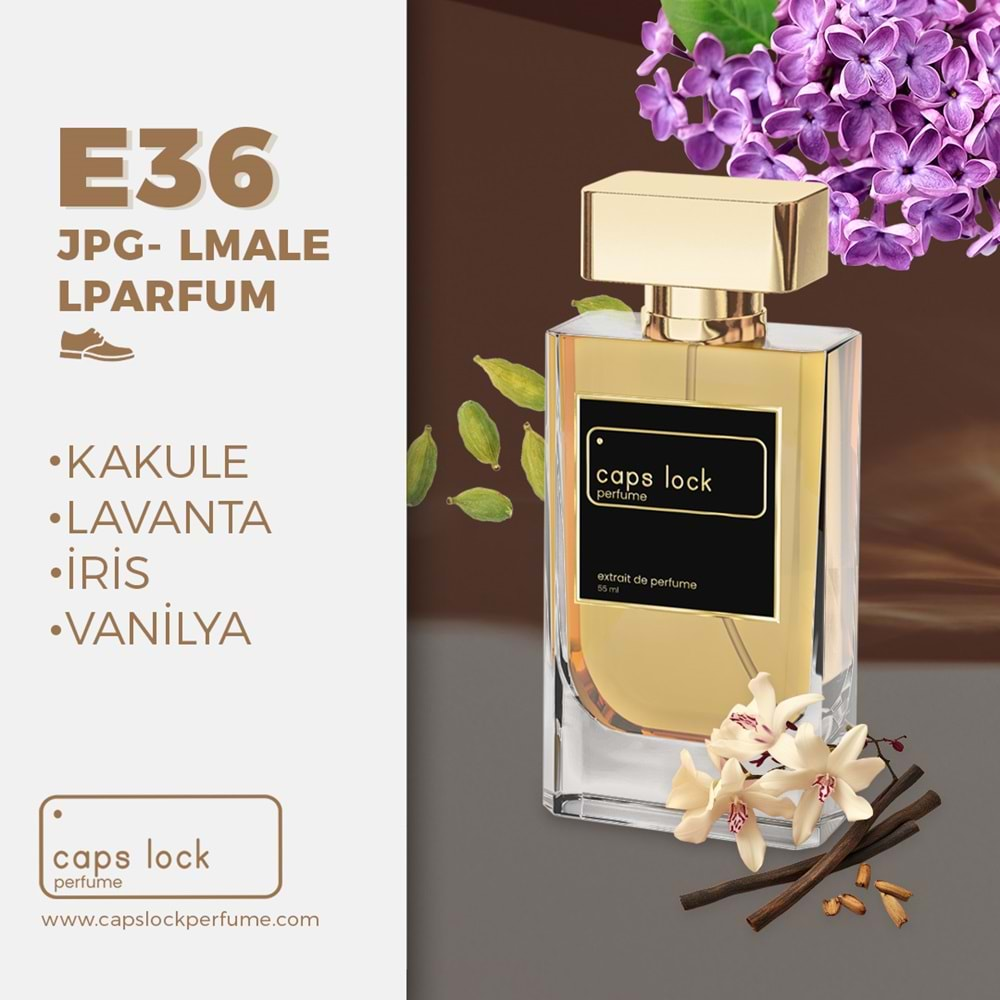 E36- CAPS LOCK PERFUME (JPG-Le Male Le Parfum Muadili) 55 ml.