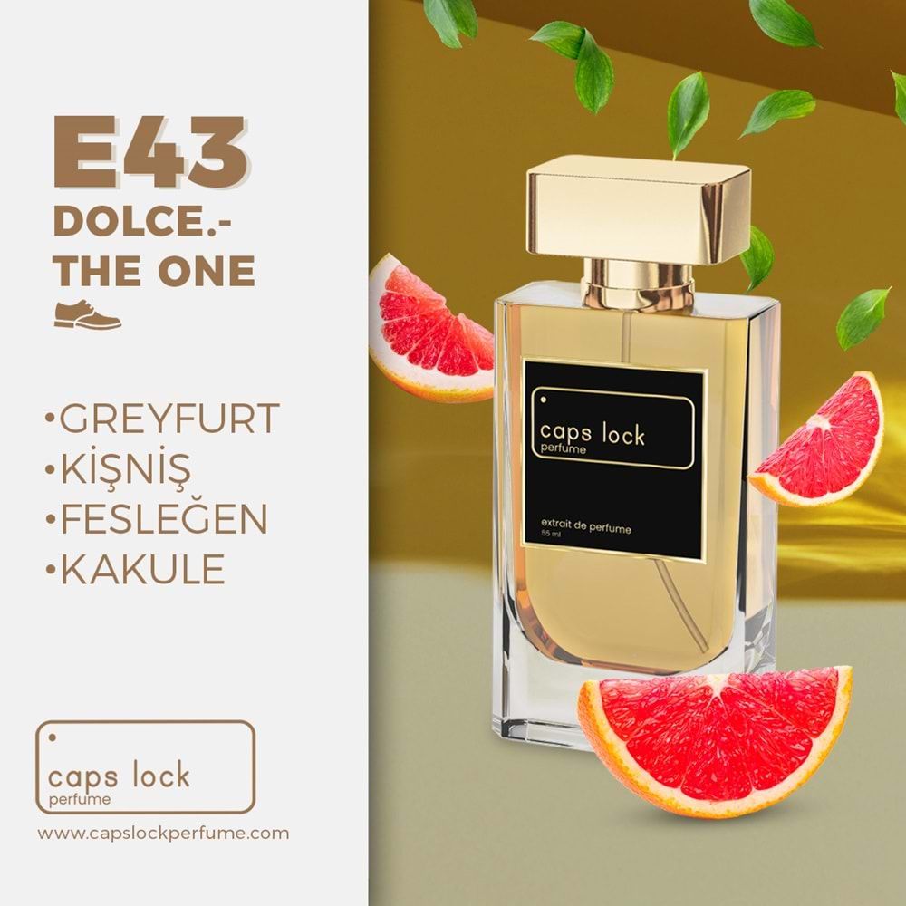 CAPS LOCK PERFUME E43-(Dolce&Gabbana-The One Muadili) 55 ml.