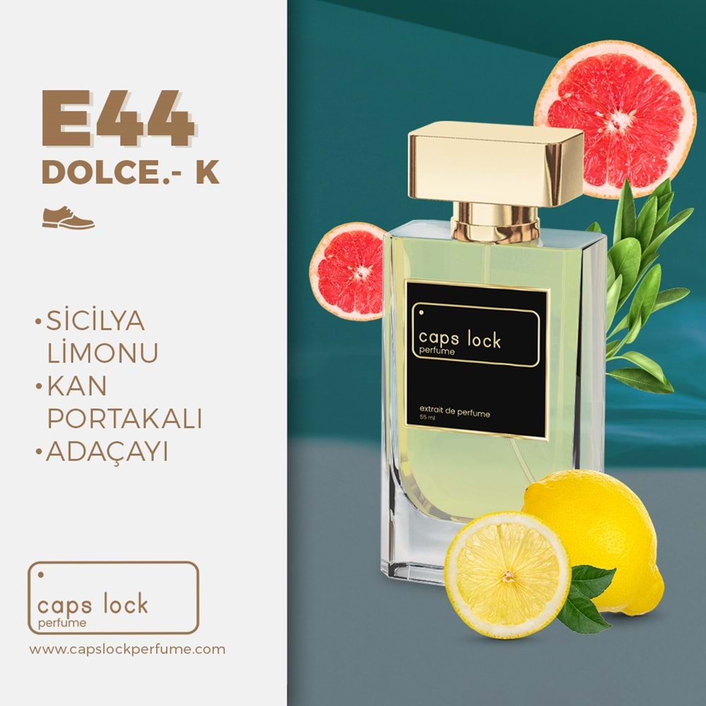 CAPS LOCK PERFUME E44-(Dolce&Gabbana-K Muadili) 55 ml.