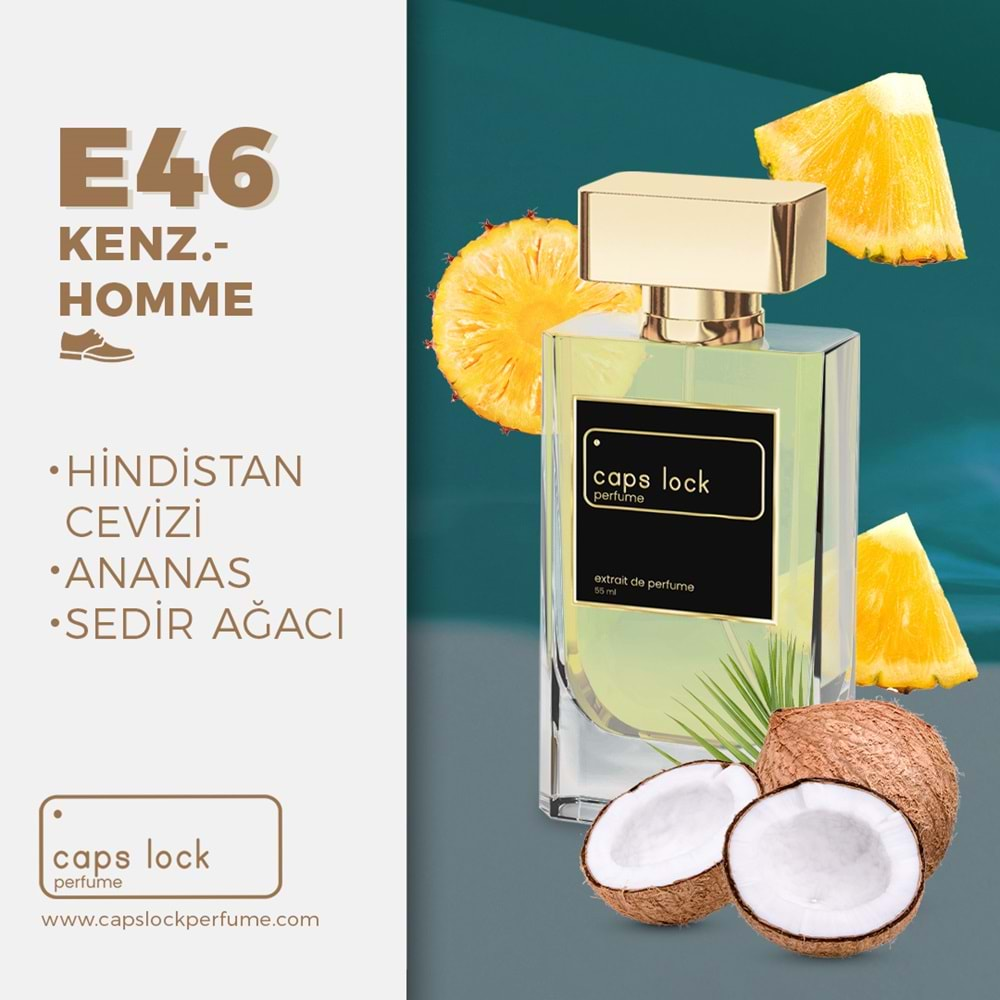 CAPS LOCK PERFUME E46-(Kenzo-Homme Muadili) 55 ml.