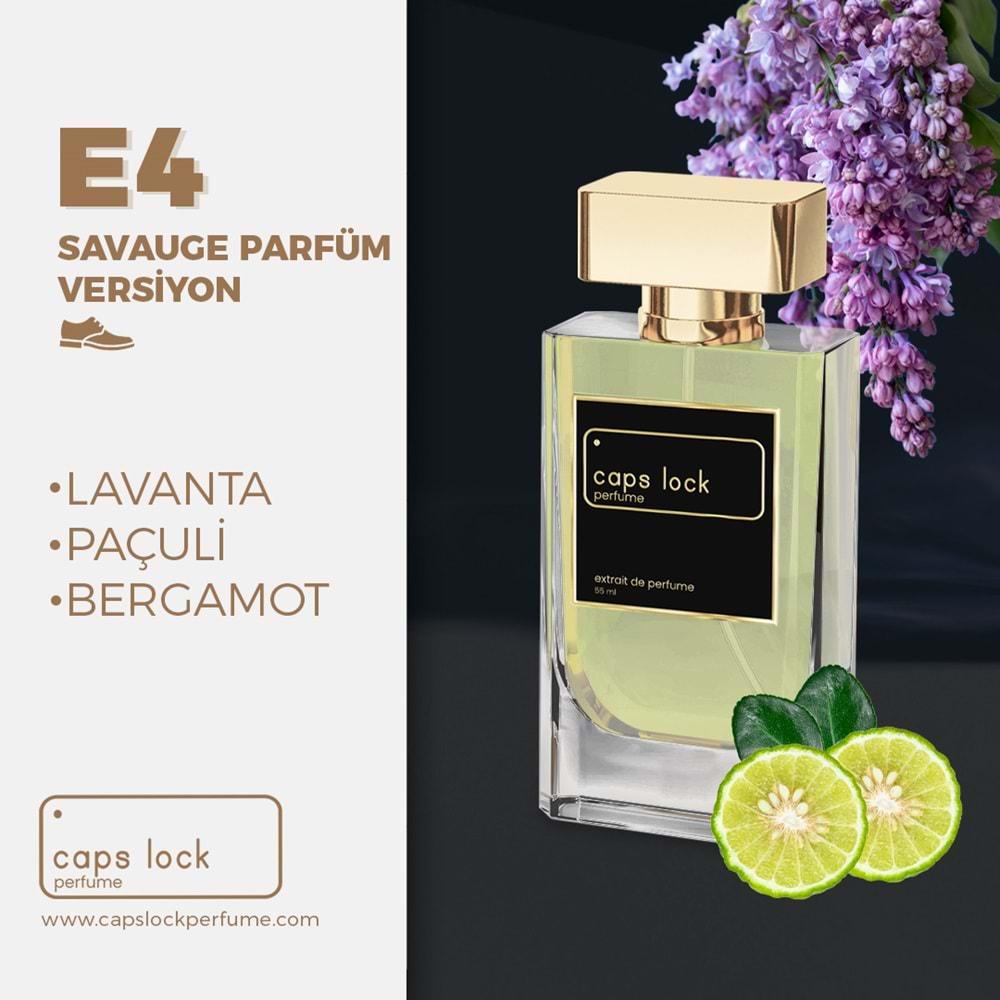 CAPS LOCK PERFUME E4-(CD-Sauvage Parfüm Muadili) 55 ml.