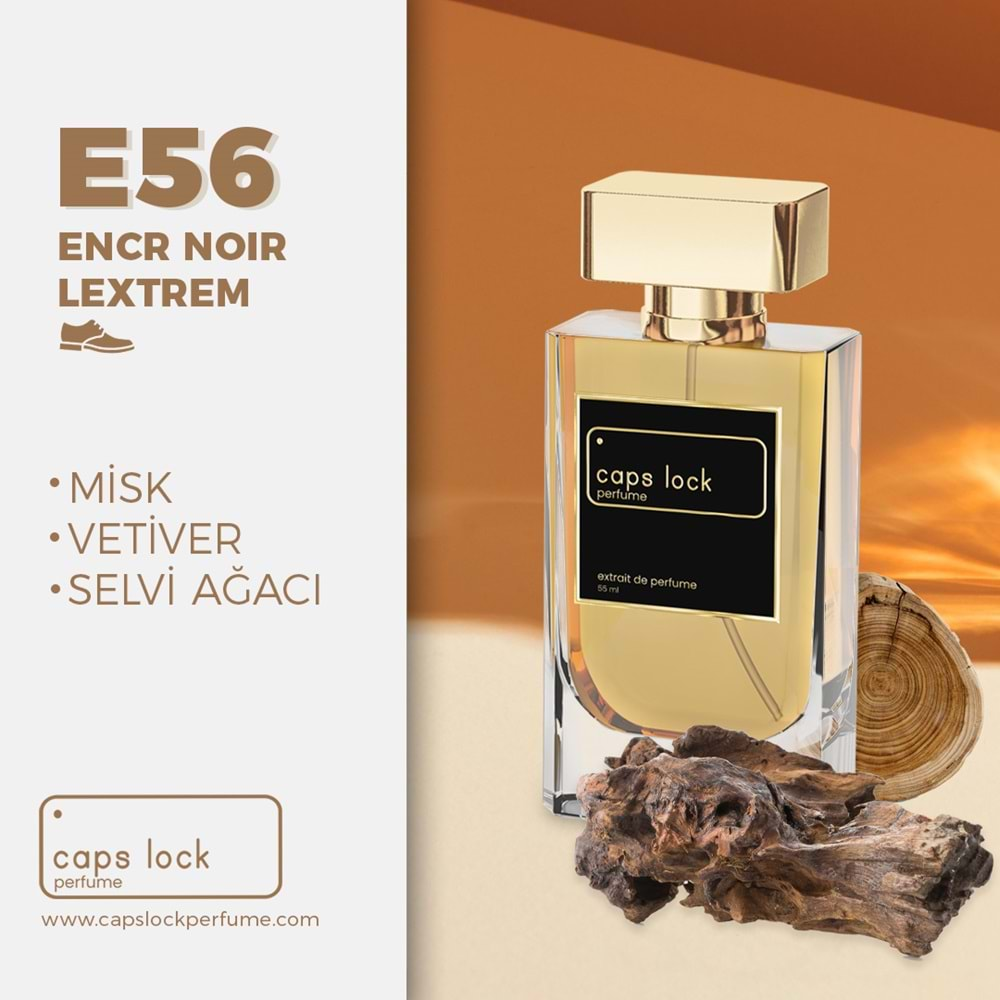 CAPS LOCK PERFUME E56-(Lalique-Encre Noire A L Extreme Muadili) 55 ml.