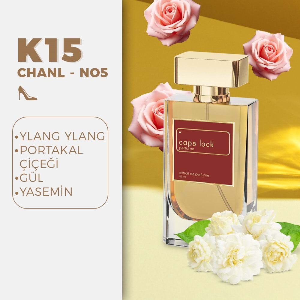 CAPS LOCK PERFUME K15-(Chanel-No.5 Muadili) 55 ml.