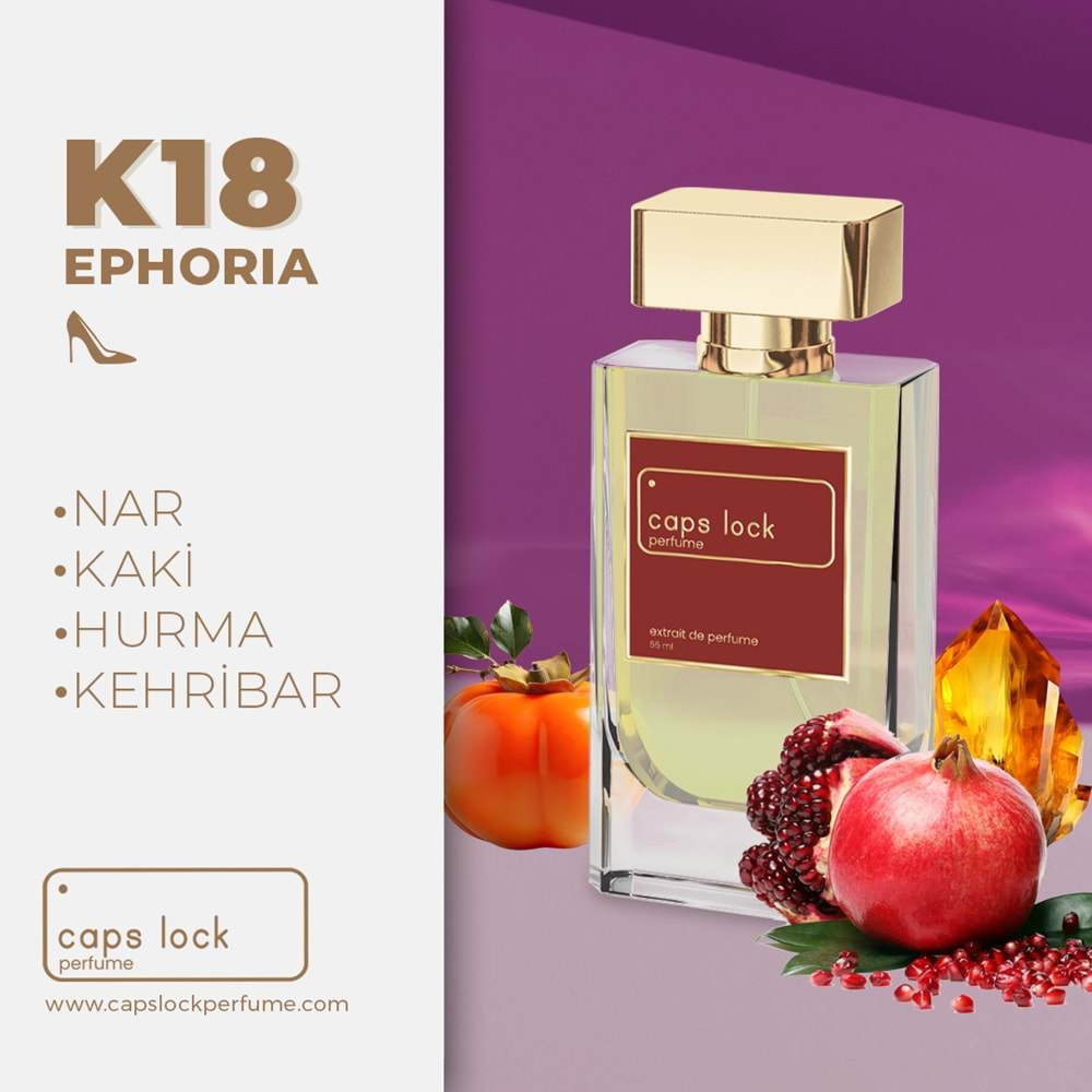 CAPS LOCK PERFUME K18-(CK-Euphoria Muadili) 55 ml.