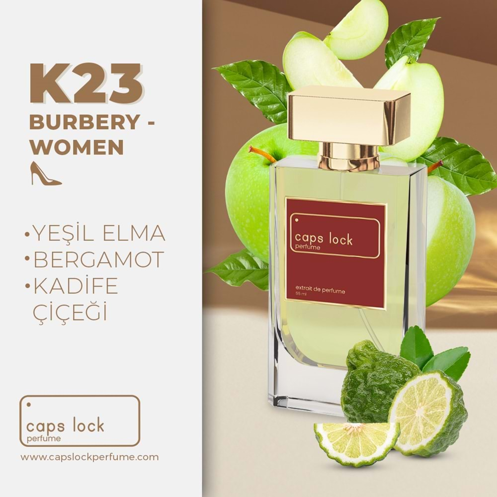 CAPS LOCK PERFUME K23-(Burberry-Classic Women Muadili) 55 ml.