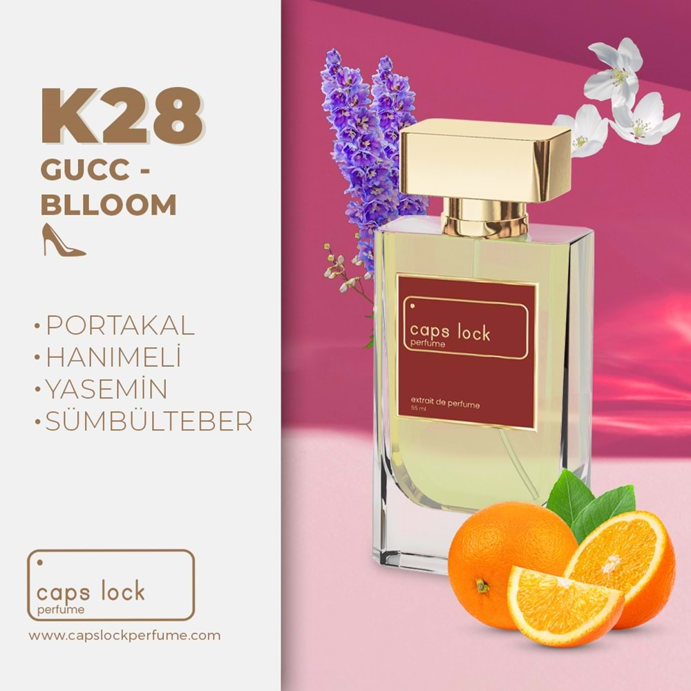 CAPS LOCK PERFUME K28-(Gucci-Bloom Muadili) 55 ml.