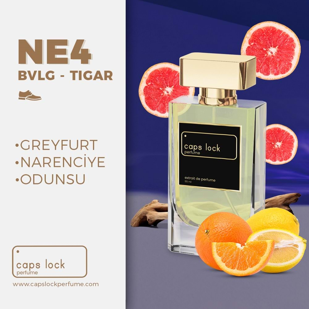 CAPS LOCK PERFUME NE4-(Bvlgari-Tygar Muadili) 55 ml.