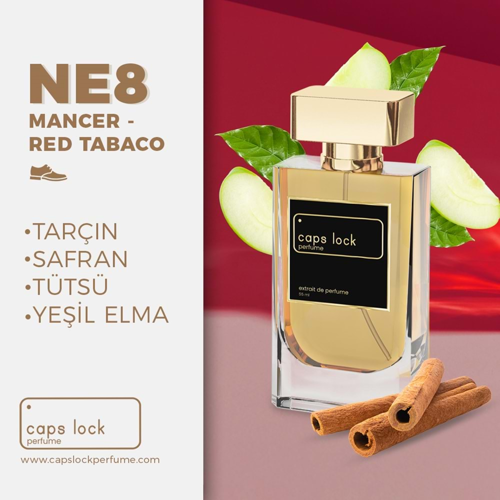 CAPS LOCK PERFUME NE8-(Mancera-Red Tobacco Muadili) 55 ml.