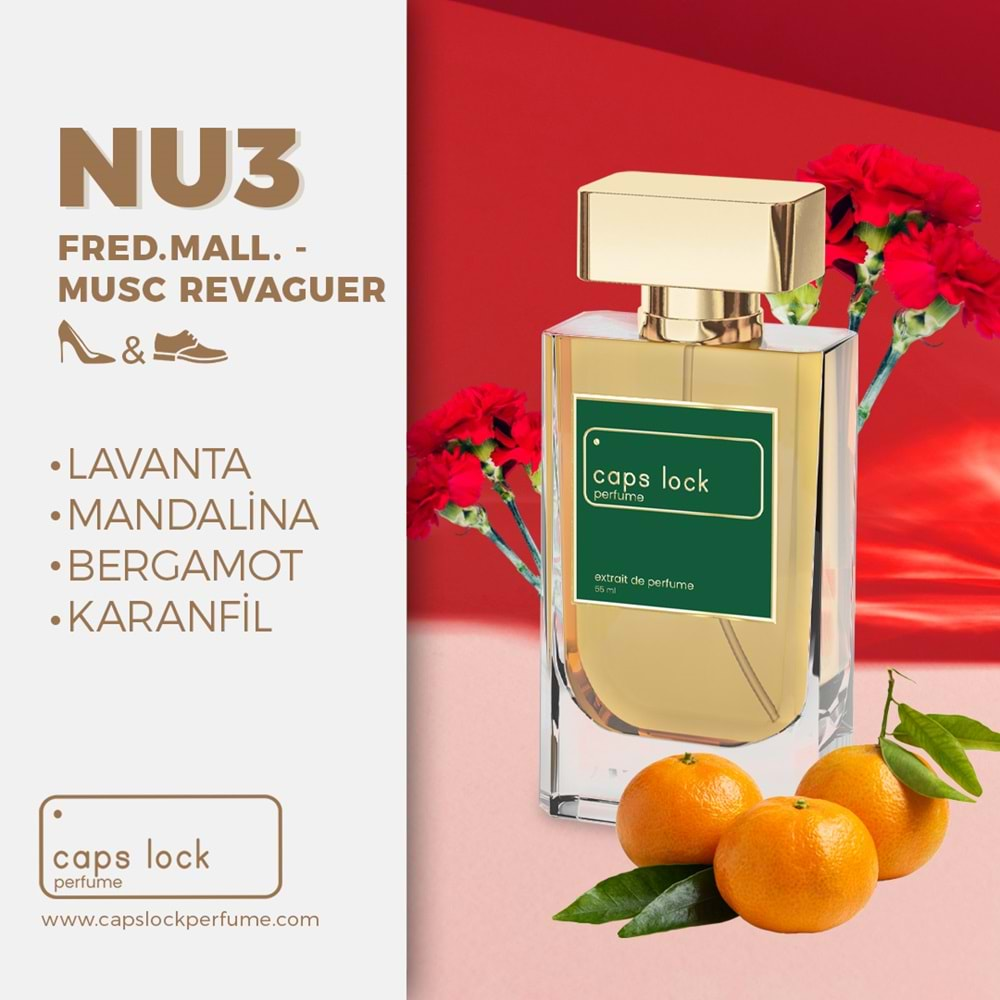 CAPS LOCK PERFUME NU3-(Frederic Malle-Musc Ravaguer Muadili) 55 ml.