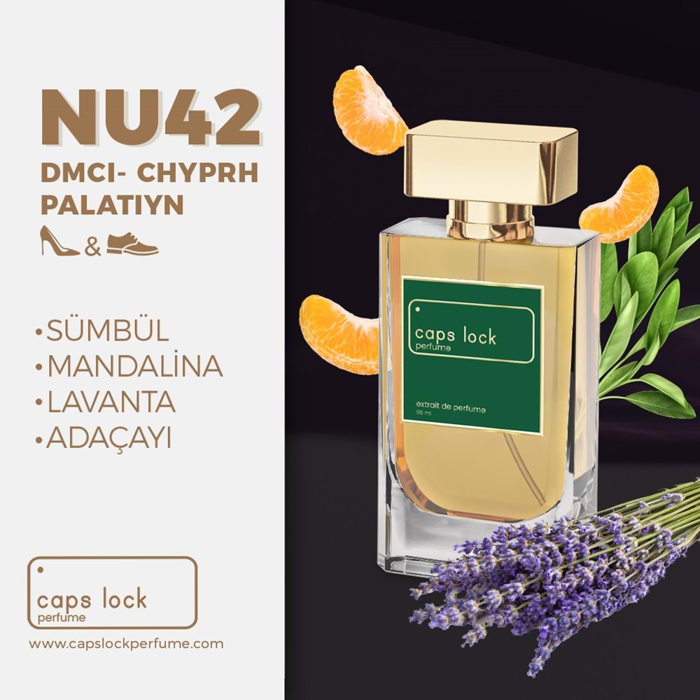 CAPS LOCK PERFUME NU42-(Mdcı-Chypre Palatin Muadili) 55 ml.