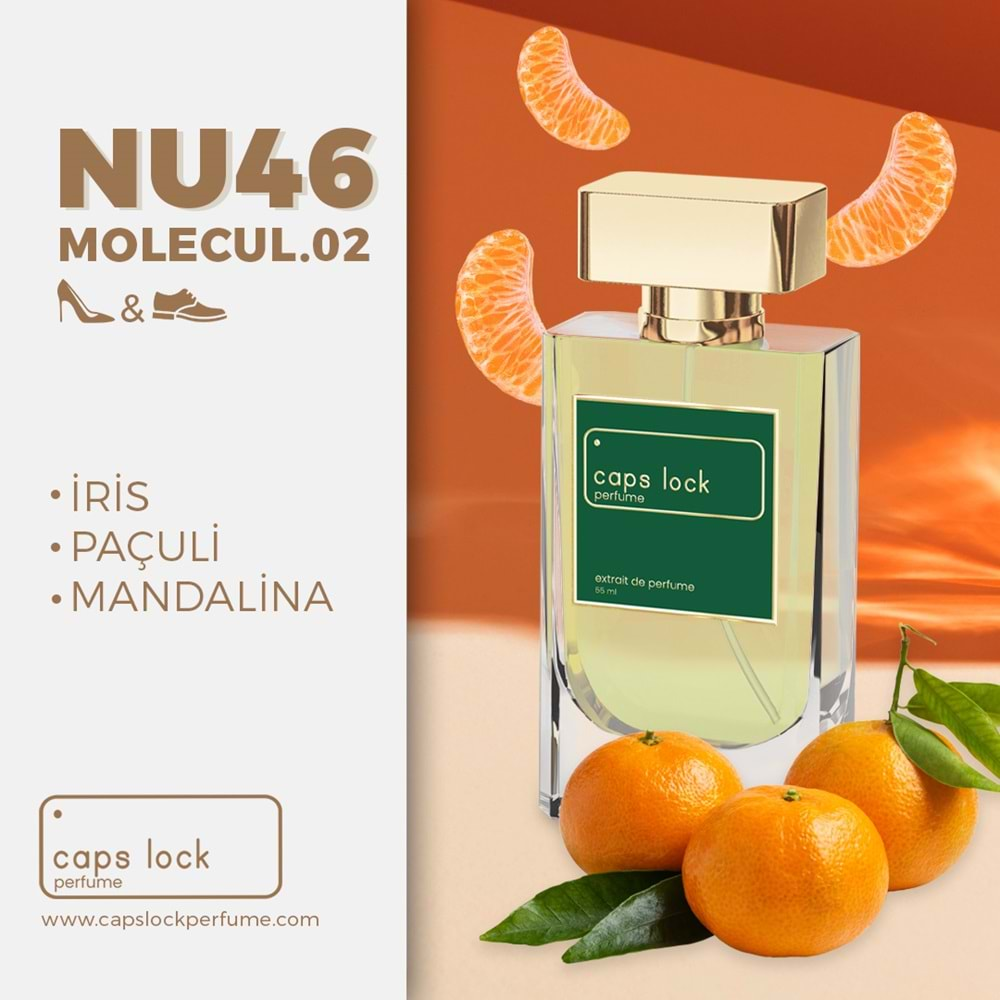 CAPS LOCK PERFUME NU46-(Escentric Molecules-Molecule 02 Muadili) 55 ml.