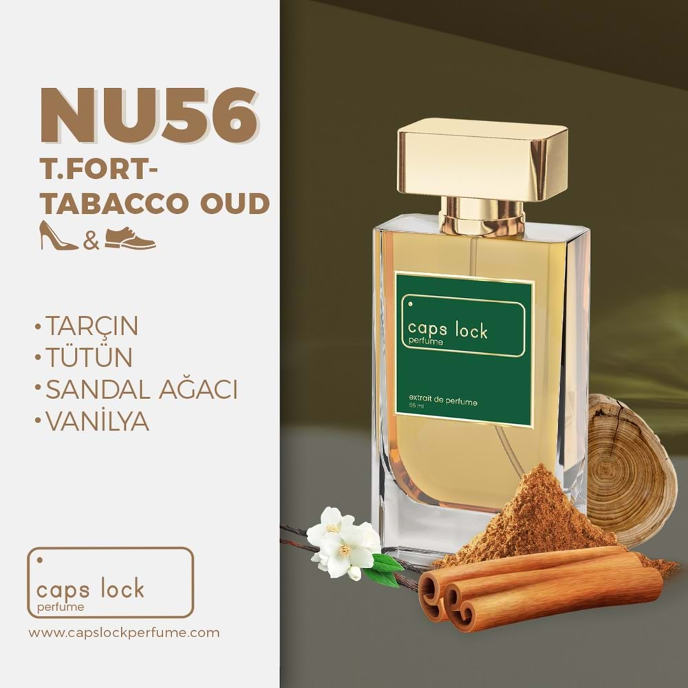 CAPS LOCK PERFUME NU56-(Tom Ford-Tabacco Oud Muadili) 55 ml.