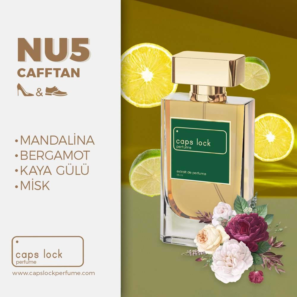 CAPS LOCK PERFUME NU5-(YSL-Caftan Muadili) 55 ml.