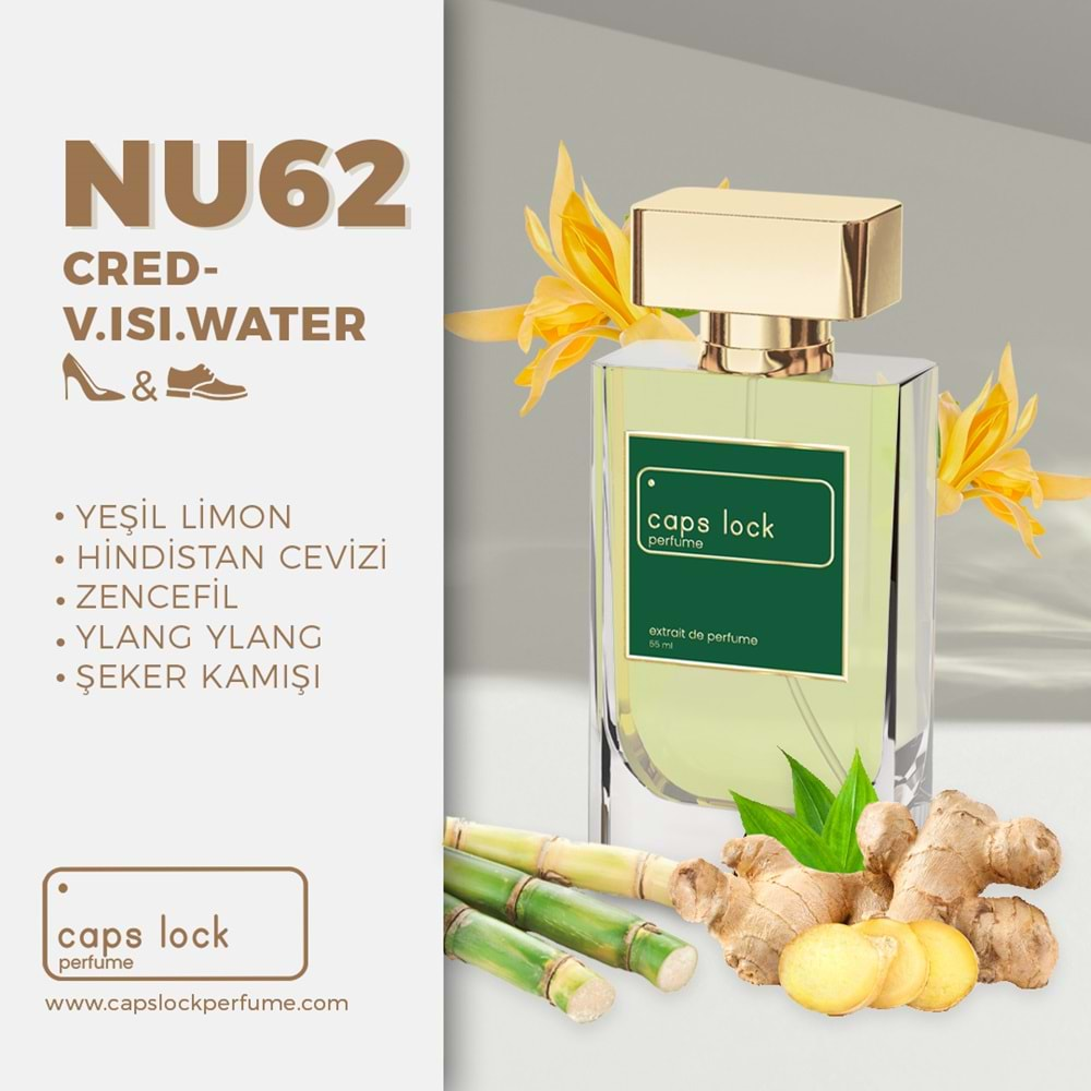 CAPS LOCK PERFUME NU62-(Creed-Virgin Island Water Muadili) 55 ml.