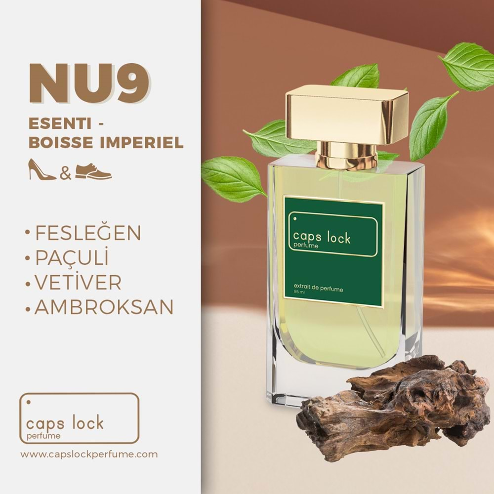 CAPS LOCK PERFUME NU9-(Esential Parfüms-Boise İmperial Muadili) 55 ml.