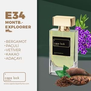 CAPS LOCK PERFUME E34-(Montblanc-Explorer Muadili) 55 ml.