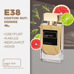 CAPS LOCK PERFUME E38-(Costume National-Homme Muadili) 55 ml.