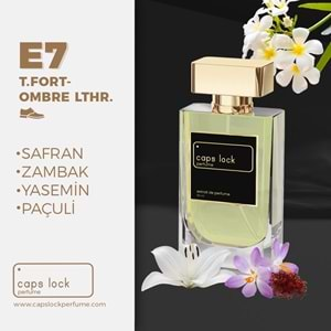 CAPS LOCK PERFUME E7-(Tom Ford-Ombre Leather Muadili) 55 ml.