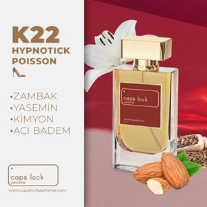 CAPS LOCK PERFUME K22-(Dior-Hypnotic Poison Muadili) 55 ml.