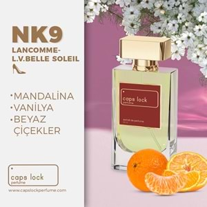 CAPS LOCK PERFUME NK9-(Lancome-La Vie Est Belle Soleil Cristal Muadili) 55 ml.