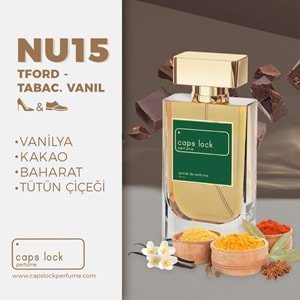 CAPS LOCK PERFUME NU15-(Tom Ford-Tobacco Vanille Muadili) 55 ml.