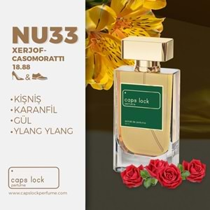 CAPS LOCK PERFUME NU33-(Xerjoff-Casomorati 1888 Muadili) 55 ml.