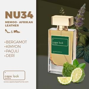 CAPS LOCK PERFUME NU34-(Memo-African Leather Muadili) 55 ml.