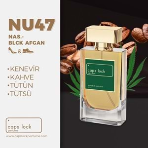 CAPS LOCK PERFUME NU47-(Nasamatto-Black Afgano Muadili) 55 ml.