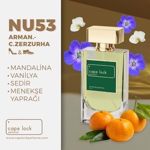 CAPS LOCK PERFUME NU53-(Armani-Cuir Zerzura Muadili) 55 ml.